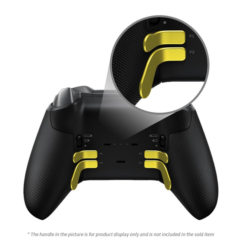 KD.FLY 13-in-1 Metal Thumbsticks Replacement Kits for Xbox Elite Series 2, Xbox Elite 2 Controller Accessories, Includes Magnetic Joysticks, Paddles, Silicone Caps, Storage Bag, Gold - Image 3